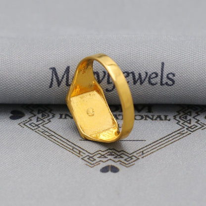 22k Gold Gold Ring, Vintage Antique Solid Gold 22k Ring, Indian Jewelry, Beautiful Gold Handmade Ring Jewelry, K6155