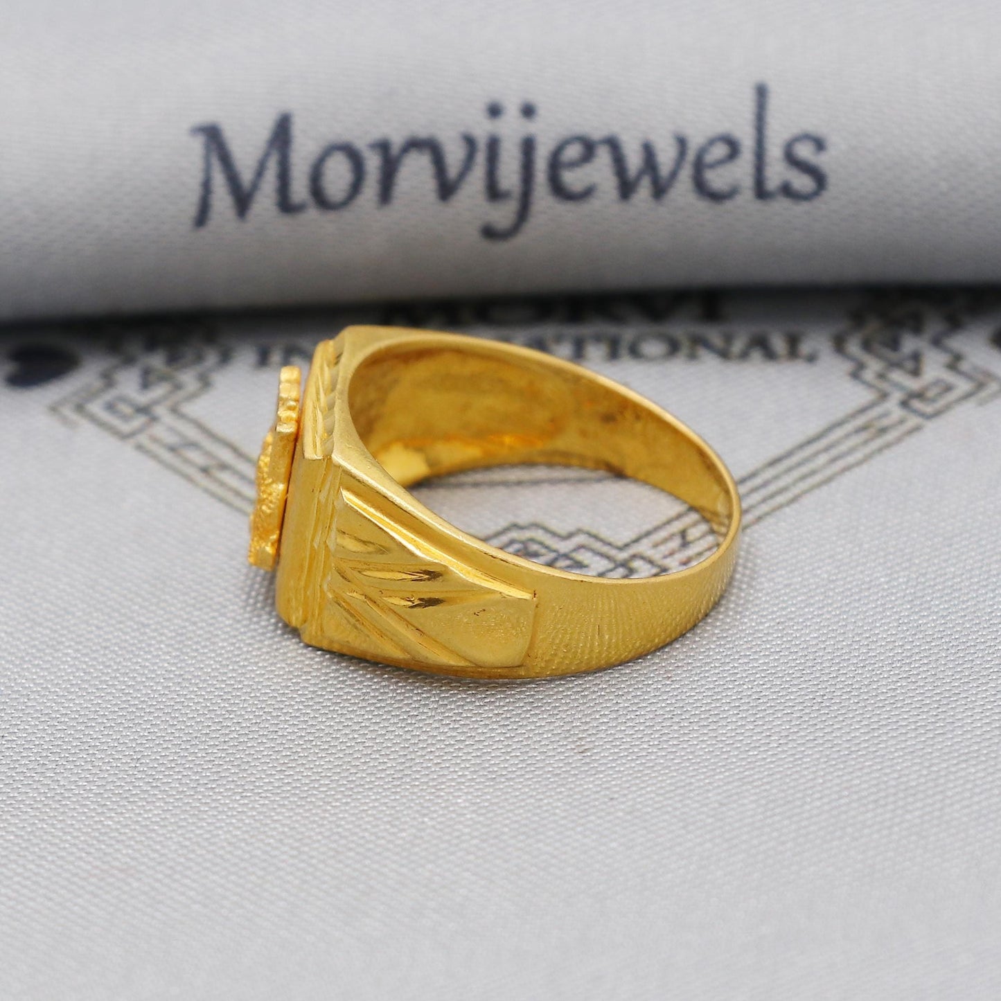 22k Gold Gold Ring, Vintage Antique Solid Gold 22k Ring, Indian Jewelry, Beautiful Gold Handmade Ring Jewelry, K6157