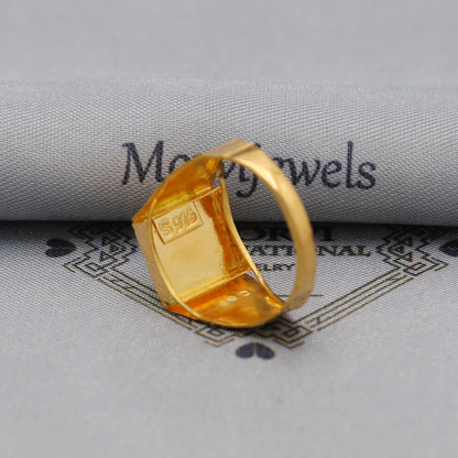 Aum Om 22k Gold Gold Ring, Vintage Antique Solid Gold 22k Ring, Indian Jewelry, Beautiful Gold Handmade Ring Jewelry, K6166