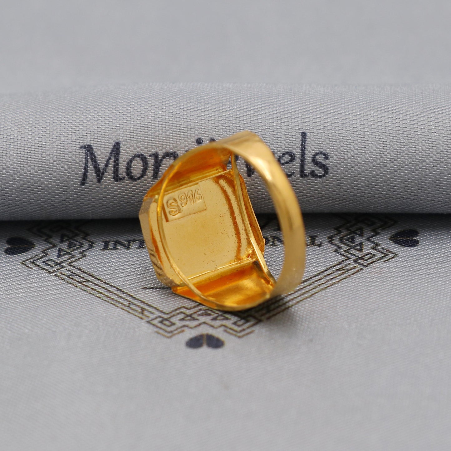 Flower Carved Solid 22k Yellow Gold Ring Size 6 7 8 and All Size, 22k Gold Handmade Ring, Indian Gold Ring, K6180