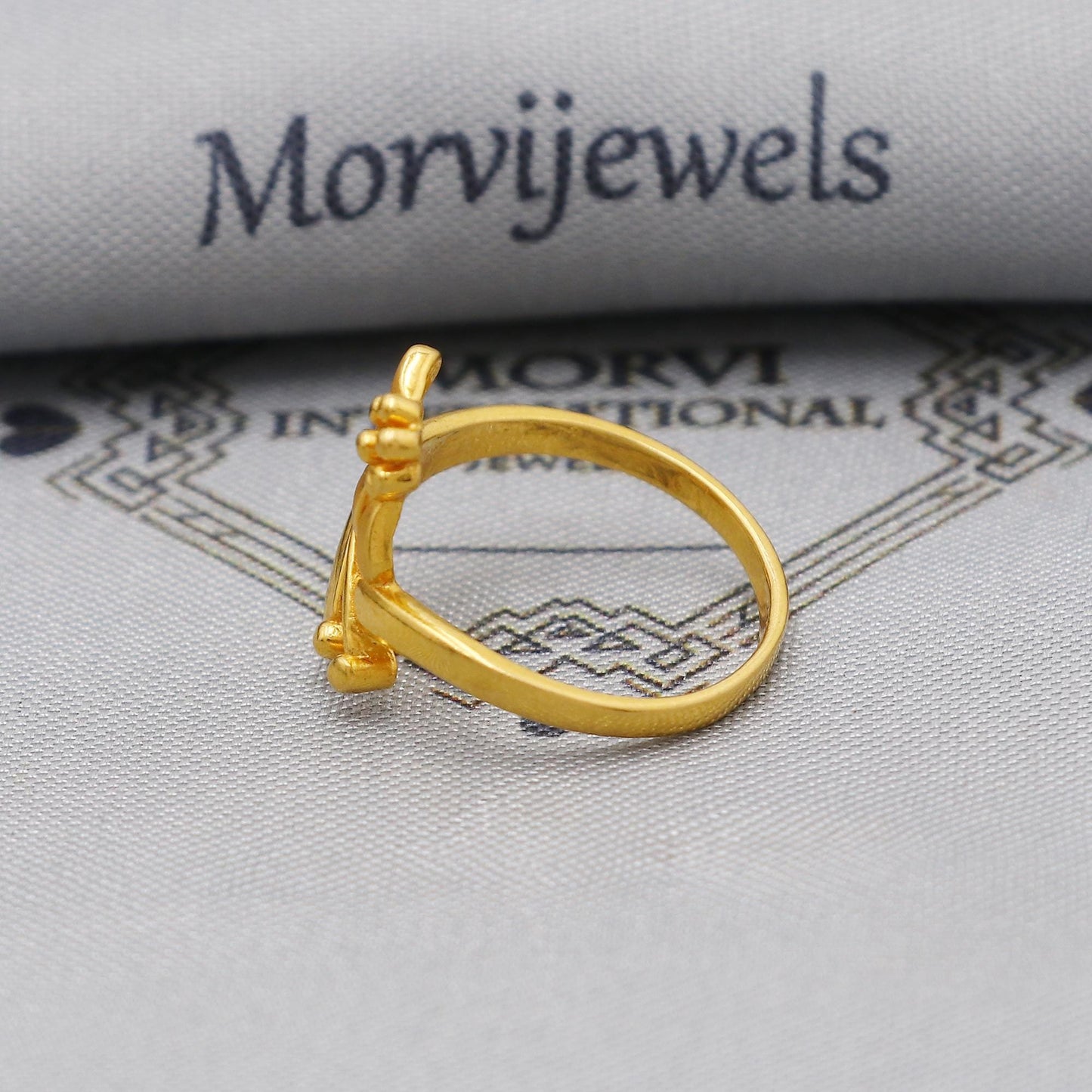Natural 22k Gold Ring Handmade Jewelry for Gift, K6189