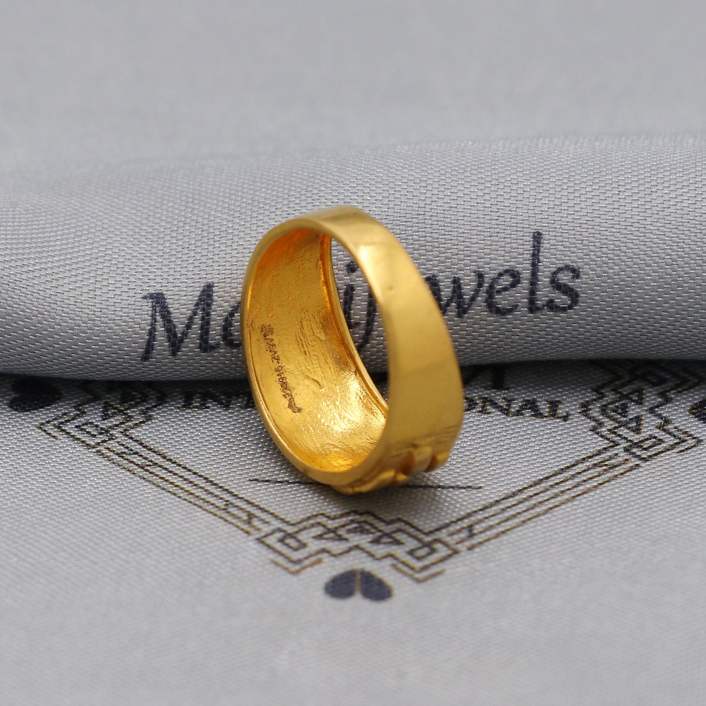 Art deco 22kt 22k Solid Yellow Gold Handmade Ring Jewelry, K6201