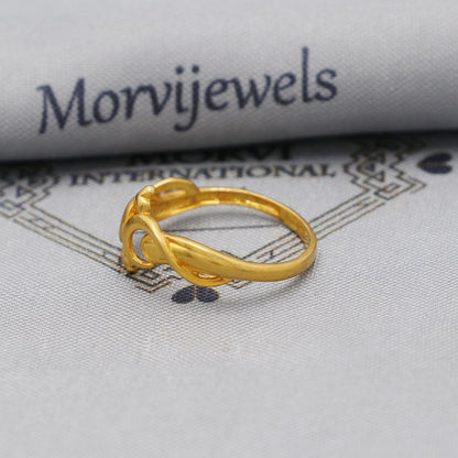 22k Solid Yellow Gold Handmade Ring Jewelry, K6206