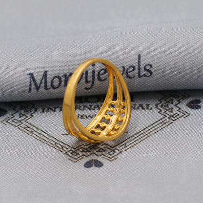 22kt 22k Solid Yellow Gold Handmade Vintage Design Ring Jewelry, K6211