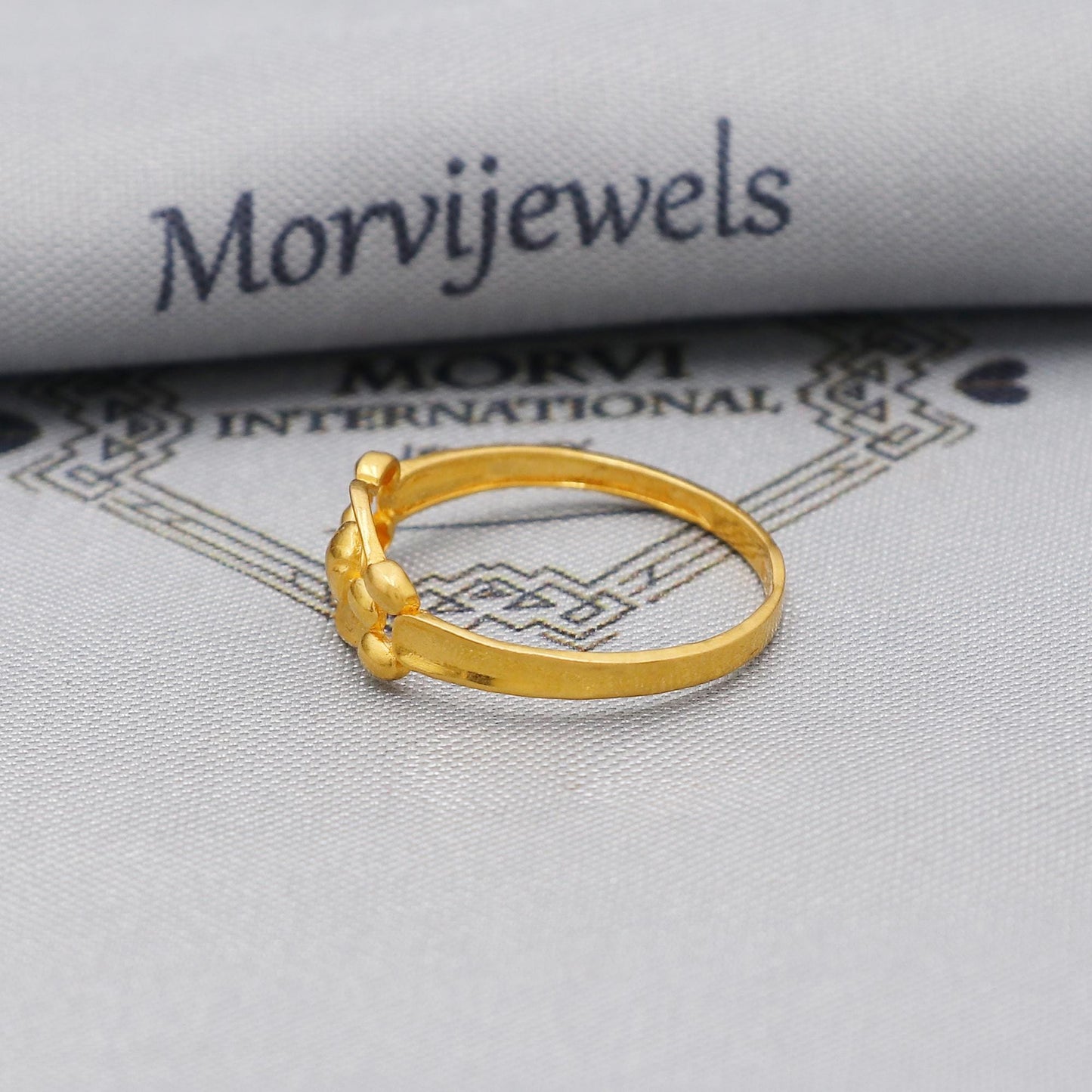 22k 22kt Solid Yellow Gold Handmade Ethnic Design Ring Jewelry, K6218