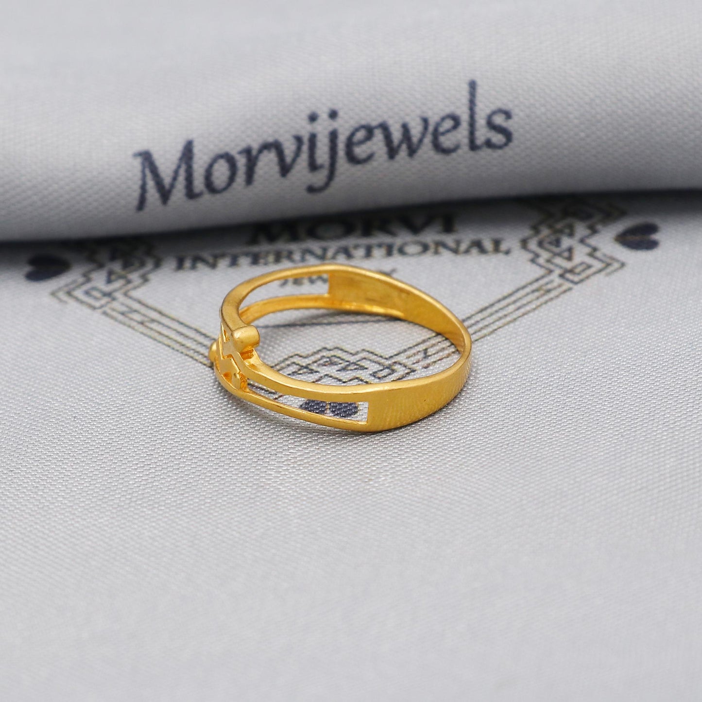 Real Pure 22k Solid Yellow Gold Handmade Ring Indian Jewelry, K6220