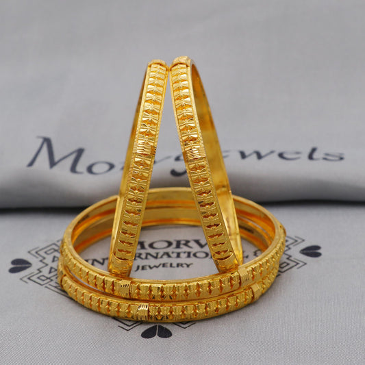 Pure 22k Gold Bangles Indian Handmade vintage design, Traditional Rajasthan India, Bangle Bracelet Wedding women Jewelry,
