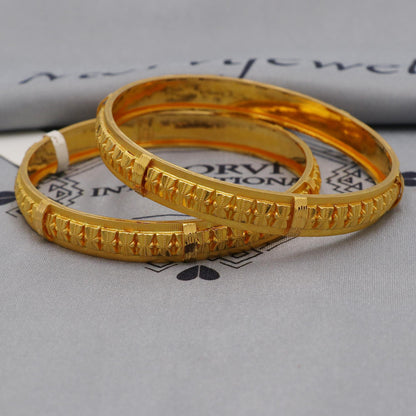 Pure 22k Gold Bangles Indian Handmade vintage design, Traditional Rajasthan India, Bangle Bracelet Wedding women Jewelry, K6256