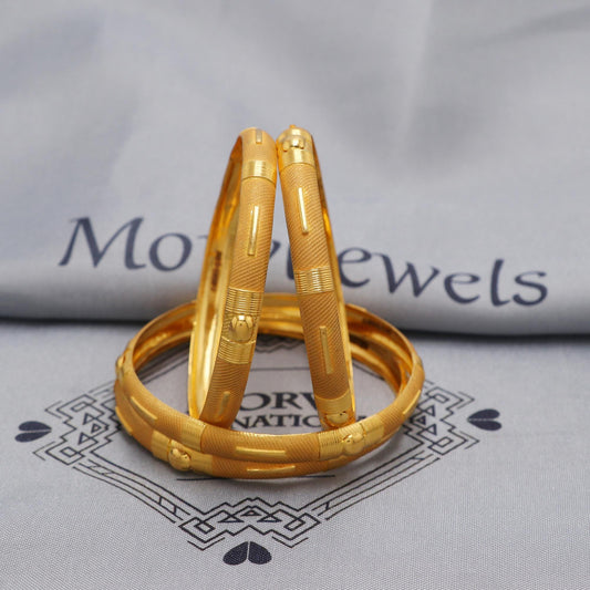 Wedding 22k yellow gold bangle handmade