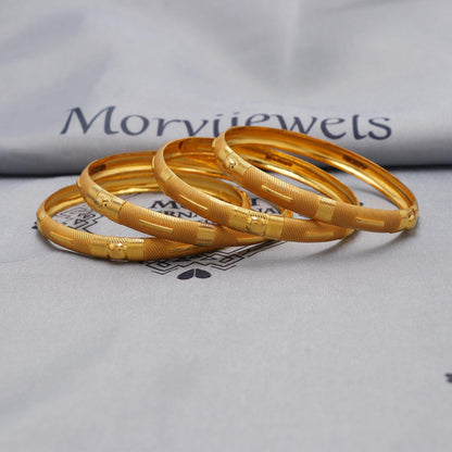 Wedding 22k yellow gold bangle handmade