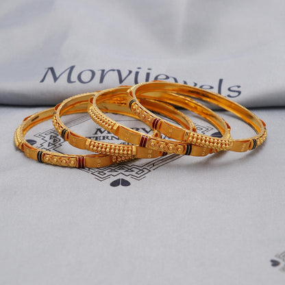 Pure 22k Gold Bangles Indian Handmade Asian vintage design, Traditional, Bangle Bracelet Wedding women Jewelry