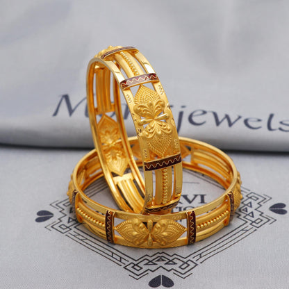 Pure 22k Gold Bangles Indian Handmade Asian vintage design, Traditional, Bangle Bracelet Wedding women Jewelry,  Gold Bracelet Women
