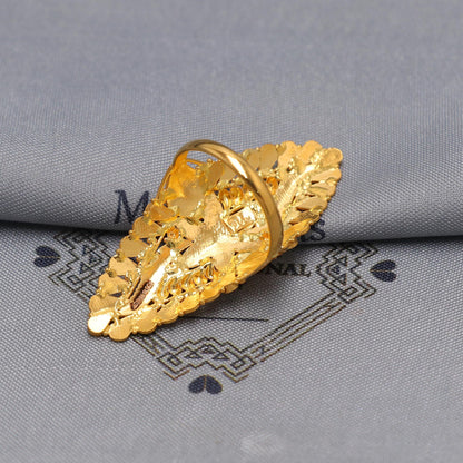 22k Yellow Gold Ring Size 8.5 US and All, Hallmark Women Gold Ring Jewelry, Indian Vintage Design Gold Ring, Wedding Gold Ring, K6612
