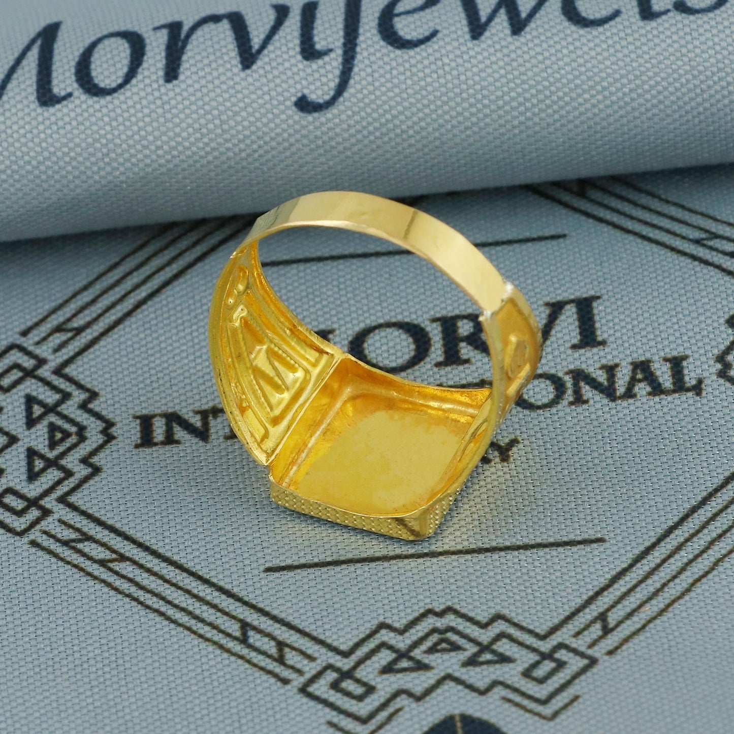 22k Yellow Gold Ring Indian Gold Ring Jewelry Handmade Edwardian Vintage Design Jewelry, K6700