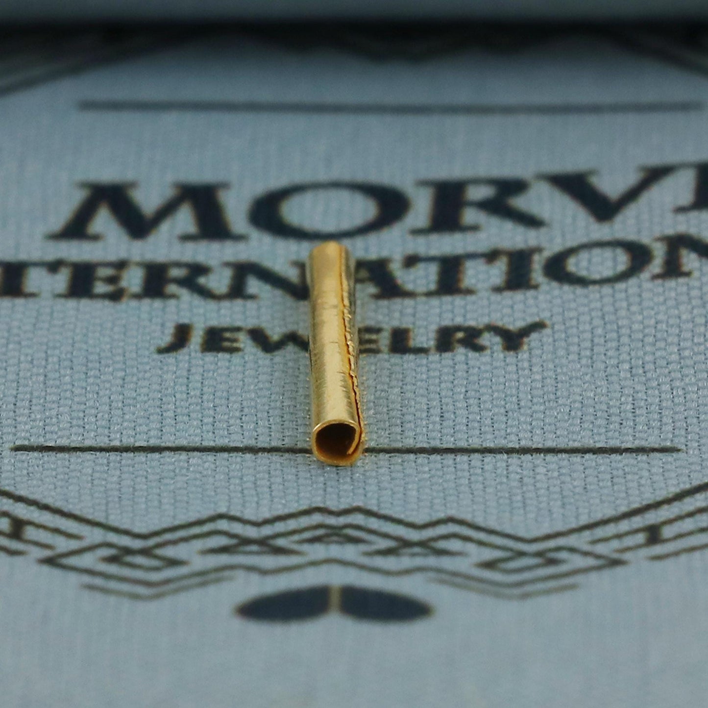 Small 22k gold pipe charms, handmade jewelry, K6703