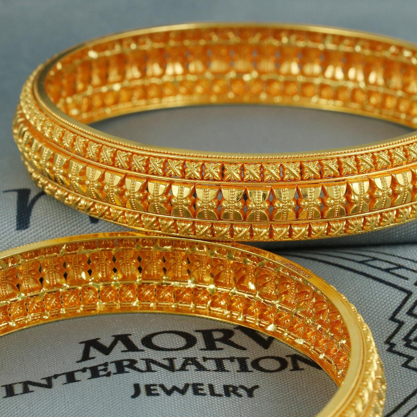 22k Gold Bangle Indian Handmade jewelry, Designer Bangle, Handmade Gold Bangle Floral Design, 22k Jewelry Indian wedding party wear
