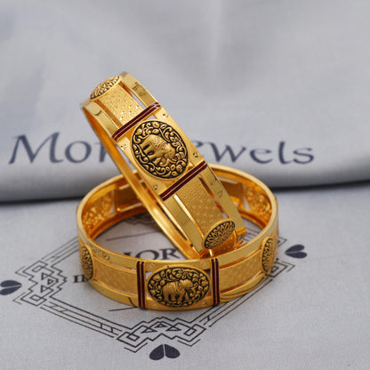 Pure 22k Gold Bangles Indian Handmade Asian vintage design, Traditional, Bangle Bracelet Wedding women Jewelry, Floral Bracelet Women