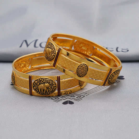 Pure 22k Gold Bangles Indian Handmade Asian vintage design, Traditional, Bangle Bracelet Wedding women Jewelry, Floral Bracelet Women