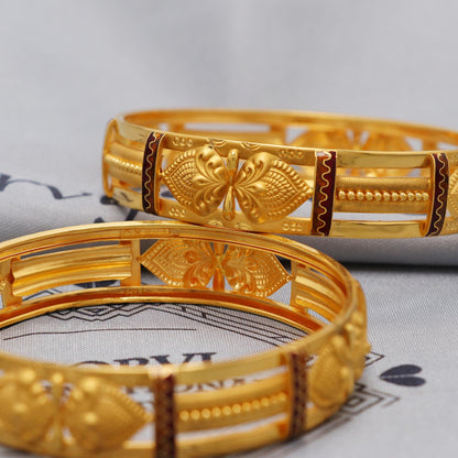 Pure 22k Gold Bangles Indian Handmade Asian vintage design, Traditional, Bangle Bracelet Wedding women Jewelry,  Gold Bracelet Women