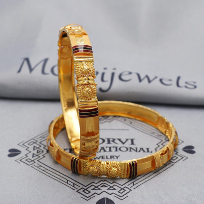 Pure 22k Gold Bangles Indian Handmade Asian vintage design, Traditional, Bangle Bracelet Wedding women Jewelry, Hallmark Gold Bracelet Women