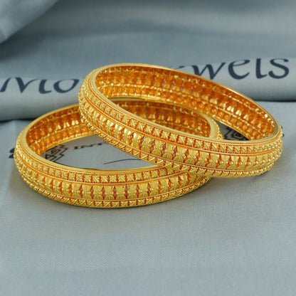 22k Gold Bangle Indian Handmade jewelry, Designer Bangle, Handmade Gold Bangle Floral Design, 22k Jewelry Indian wedding party wear