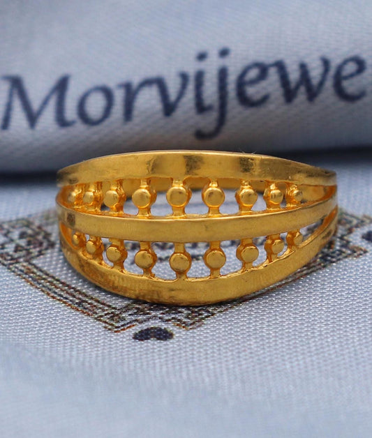 Vintage 22k Gold Ring Size 6 7 8 and All Size, 22k Gold Band Ring, 22karat Gold Ring, Hand crafted Pure gold ring, K5747
