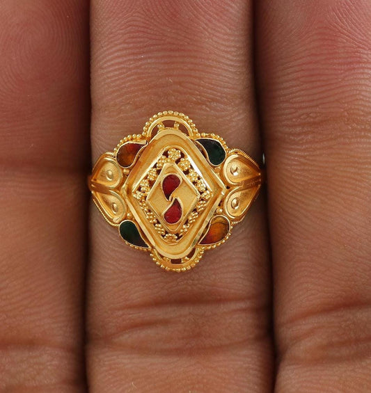 Handmade 22kt India Gold Jewelry, K6630