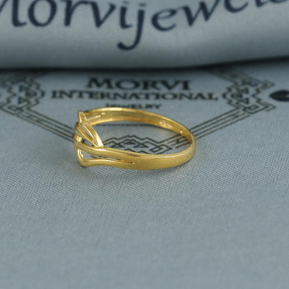 22k Solid Gold Women Ring, K6811
