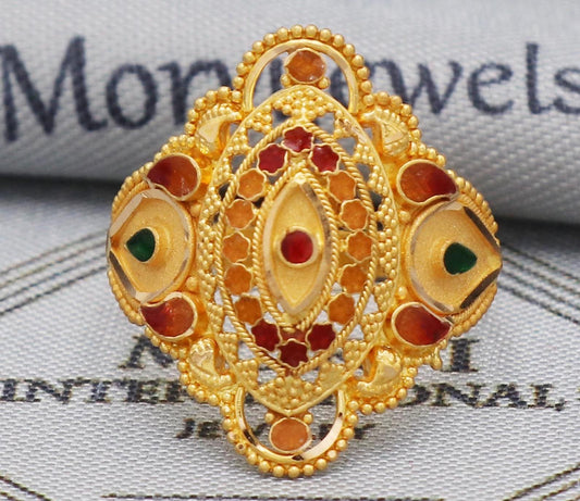 Ring for women, 22kt Solid Gold Ring, 22k gold jewelry