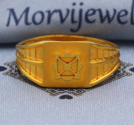 22k Gold Ring Size 6 7 8 and All Size, 22k Gold Band Ring, 22karat Gold Ring, hand crafted Pure gold ring, K5755