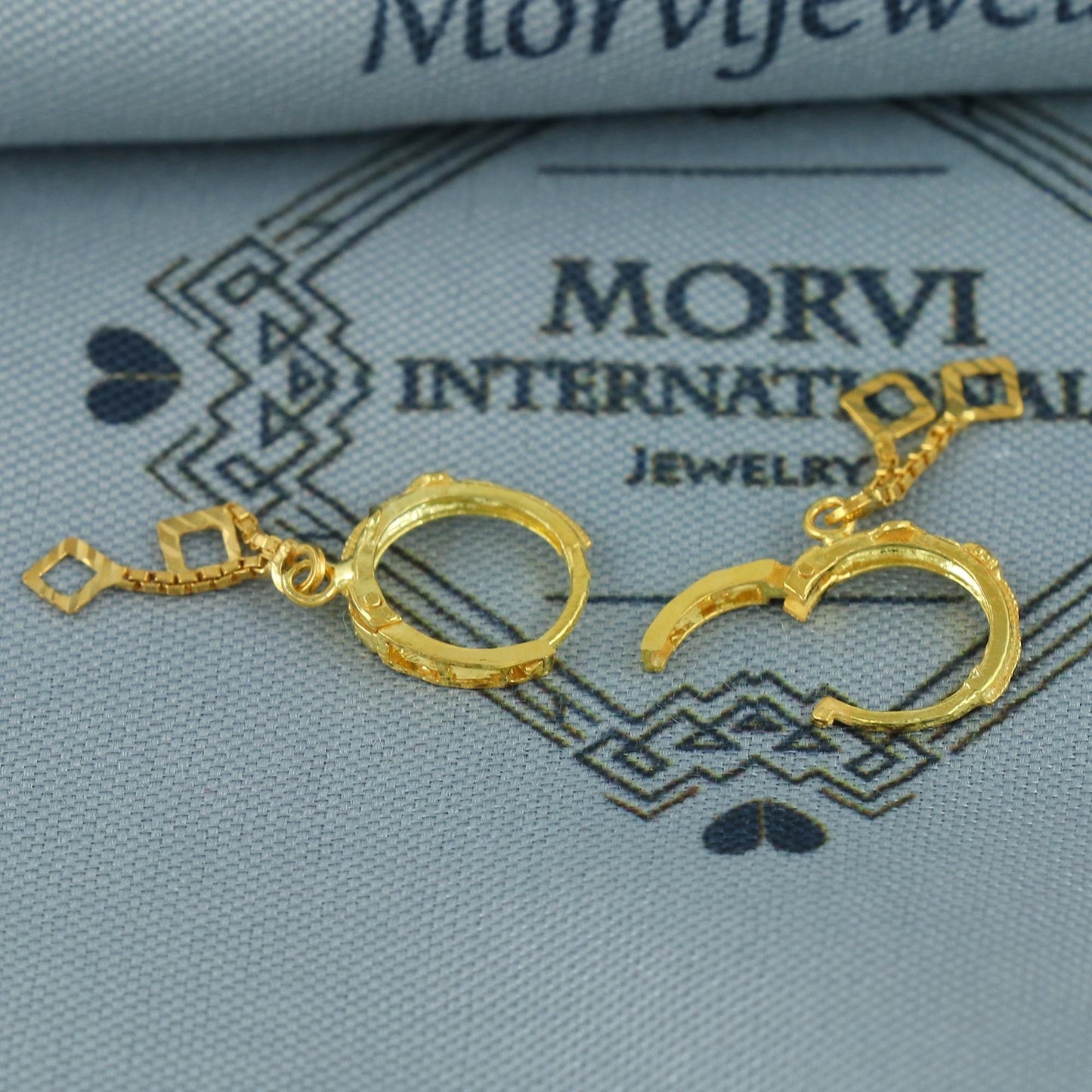 20k Yellow Gold Hoop Bali Earrings , Handmade Yellow gold earrings for women, Small Tiny Hoops, dainty indian gold earrings for teens, K6861