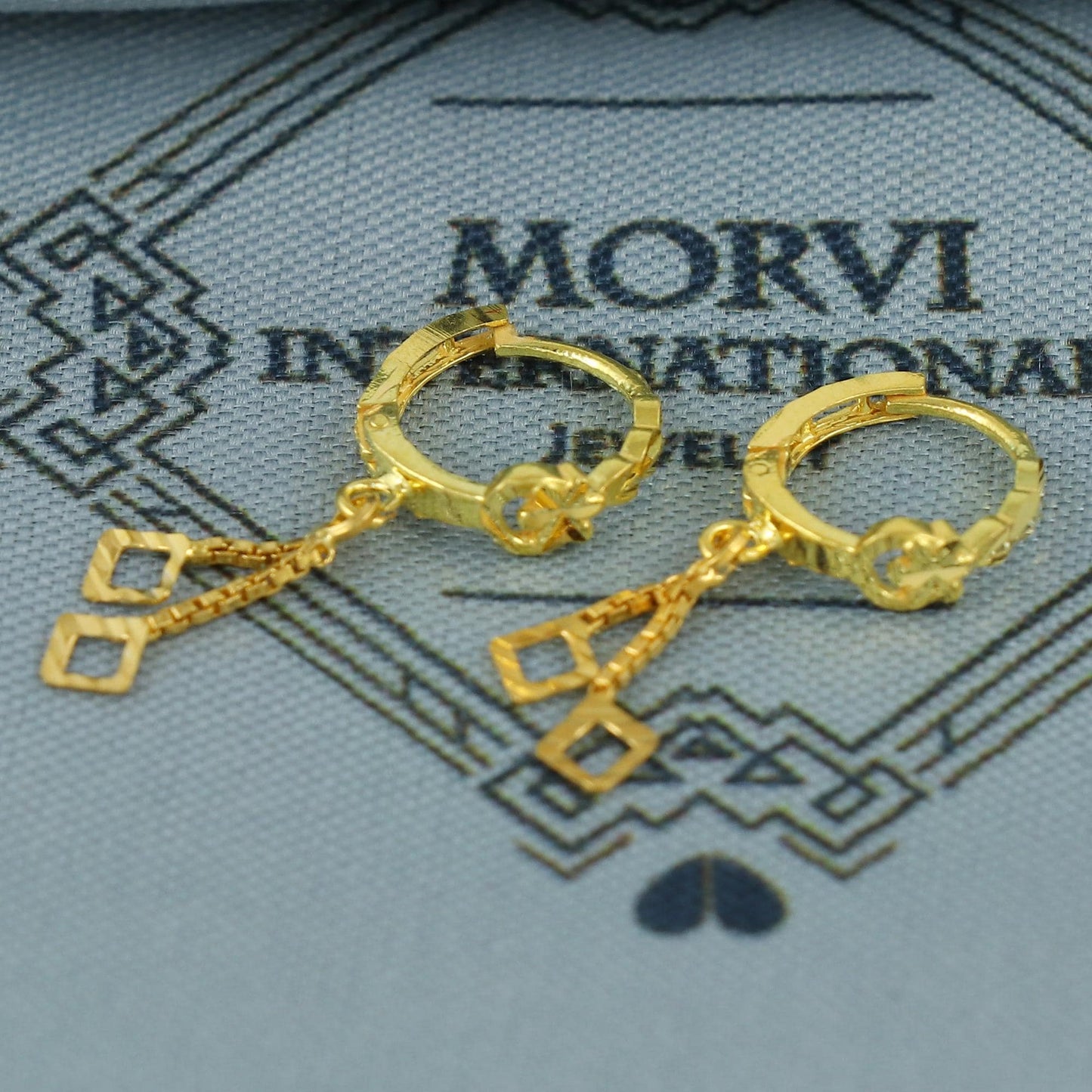 20k Yellow Gold Hoop Bali Earrings , Handmade Yellow gold earrings for women, Small Tiny Hoops, dainty indian gold earrings for teens, K6862