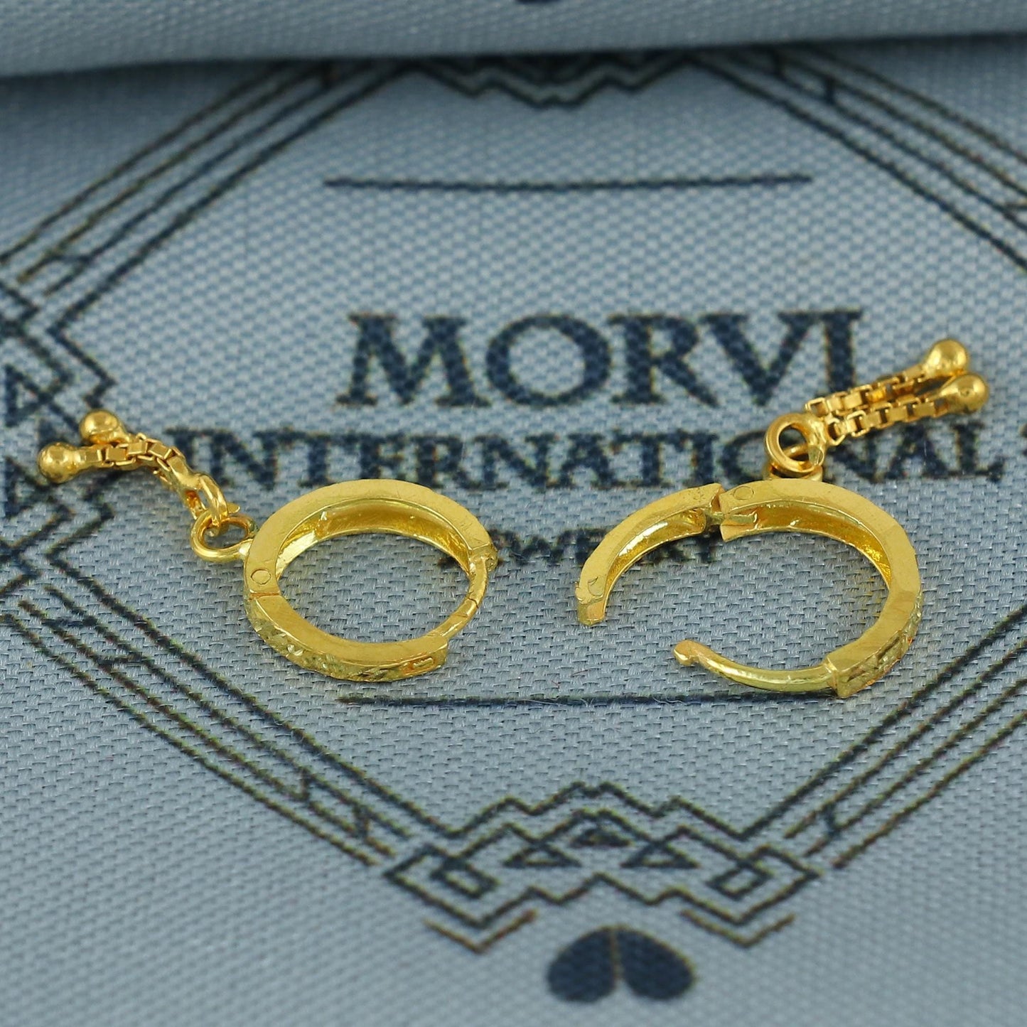 20k Yellow Gold Hoop Bali Earrings , Handmade Yellow gold earrings for women, Small Tiny Hoops, dainty indian gold earrings for teens, K6868
