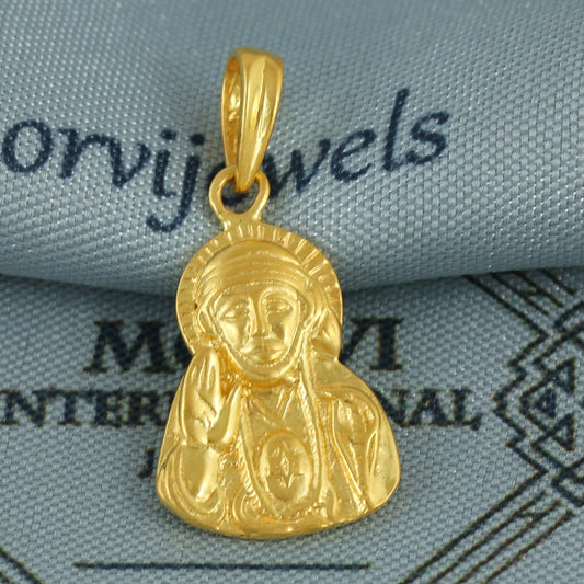 Lord Sai Baba - 22k Yellow Gold Locket Pendant Jewelry, Indian God Locket, Handmade Jewelry For Good Health and wealth, K6832