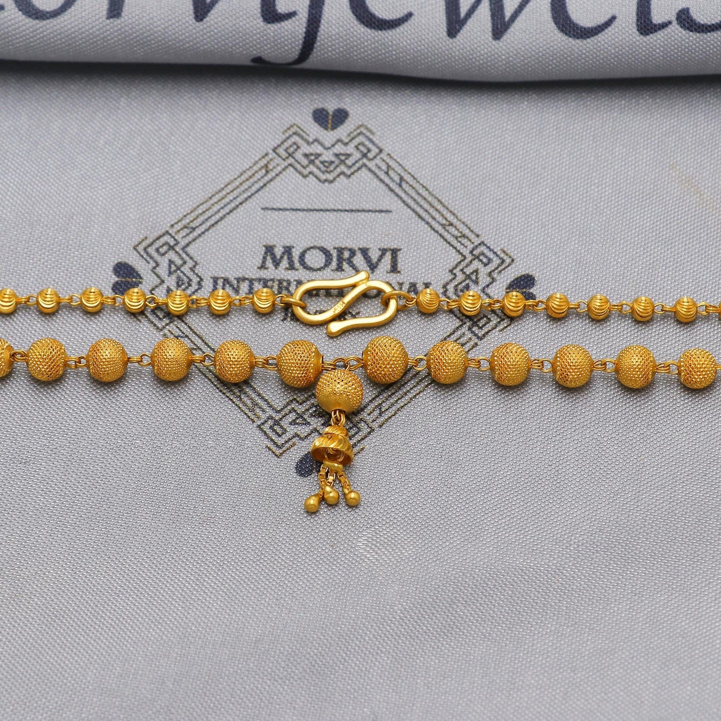 22k Gold Chain Beads Necklace Jewelry, Beads 22kt Chain, Indian Gold Chain, Party Wear Chain, K6508