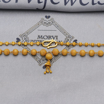 22k Gold Chain Beads Necklace Jewelry, Beads 22kt Chain, Indian Gold Chain, Party Wear Chain, K6508