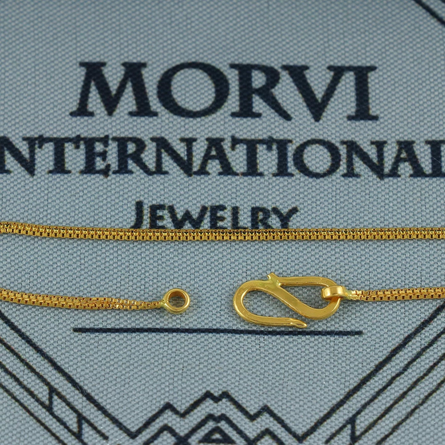 Small 22k Gold Baby Bracelet chain from india, Box style gold bracelet handmade, MJ0143