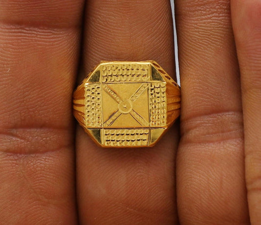 22k Gold Gold Ring, Vintage Antique Solid Gold 22k Ring, Indian Jewelry, Beautiful Gold Handmade Ring Jewelry, K6165
