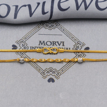 22k Gold Chain Necklace Jewelry, 22kt Ball Beads Handmade Chain, Indian Gold Necklace, Party Wear Chain, Women Necklace, K6520