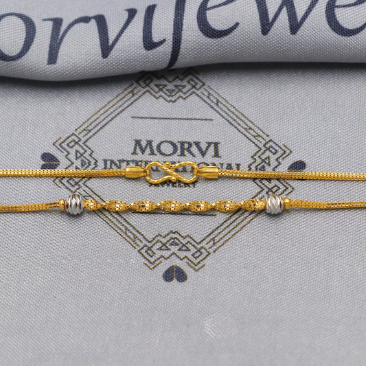22k Gold Chain Necklace Jewelry, 22kt Ball Beads Handmade Chain, Indian Gold Necklace, Party Wear Chain, Women Necklace, K6520
