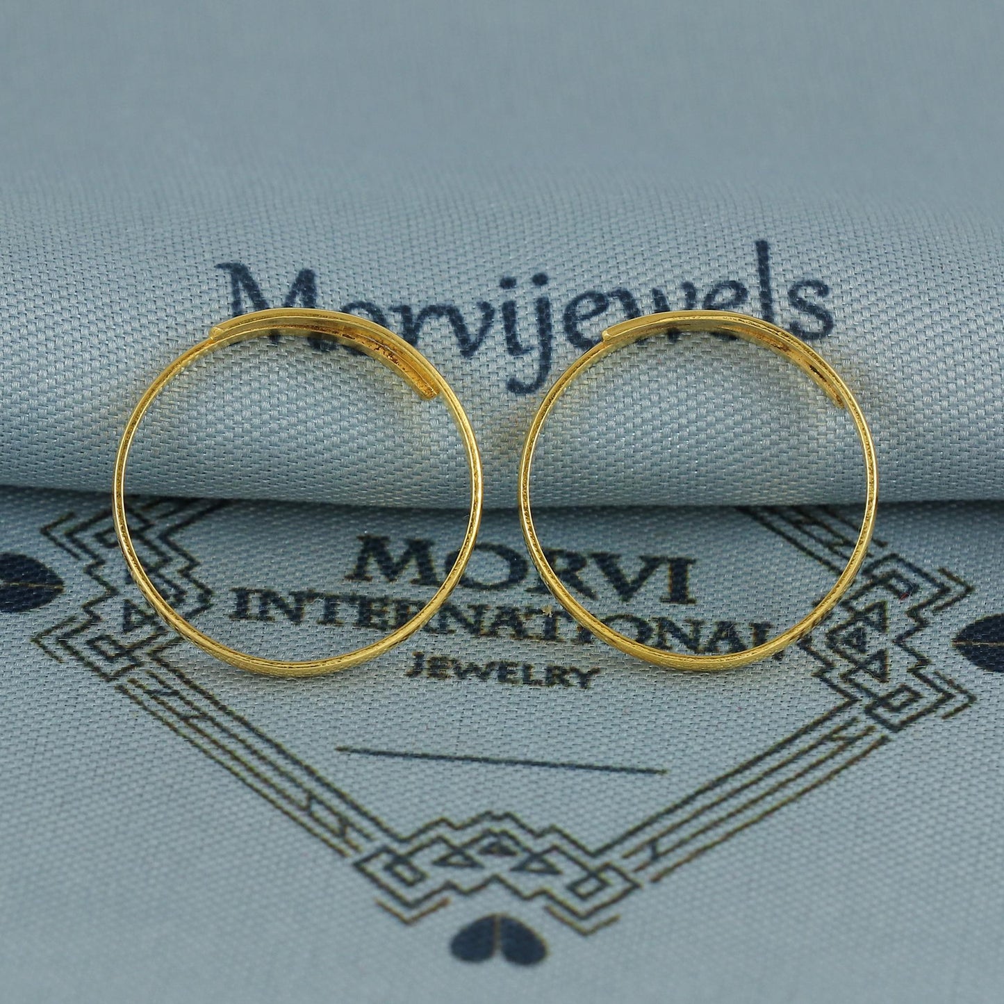 simple solid 22k Gold toe ring, Handmade gold toe ring pair for women, indian gold toe jewelry, real gold bichiya Gift, MJ0137
