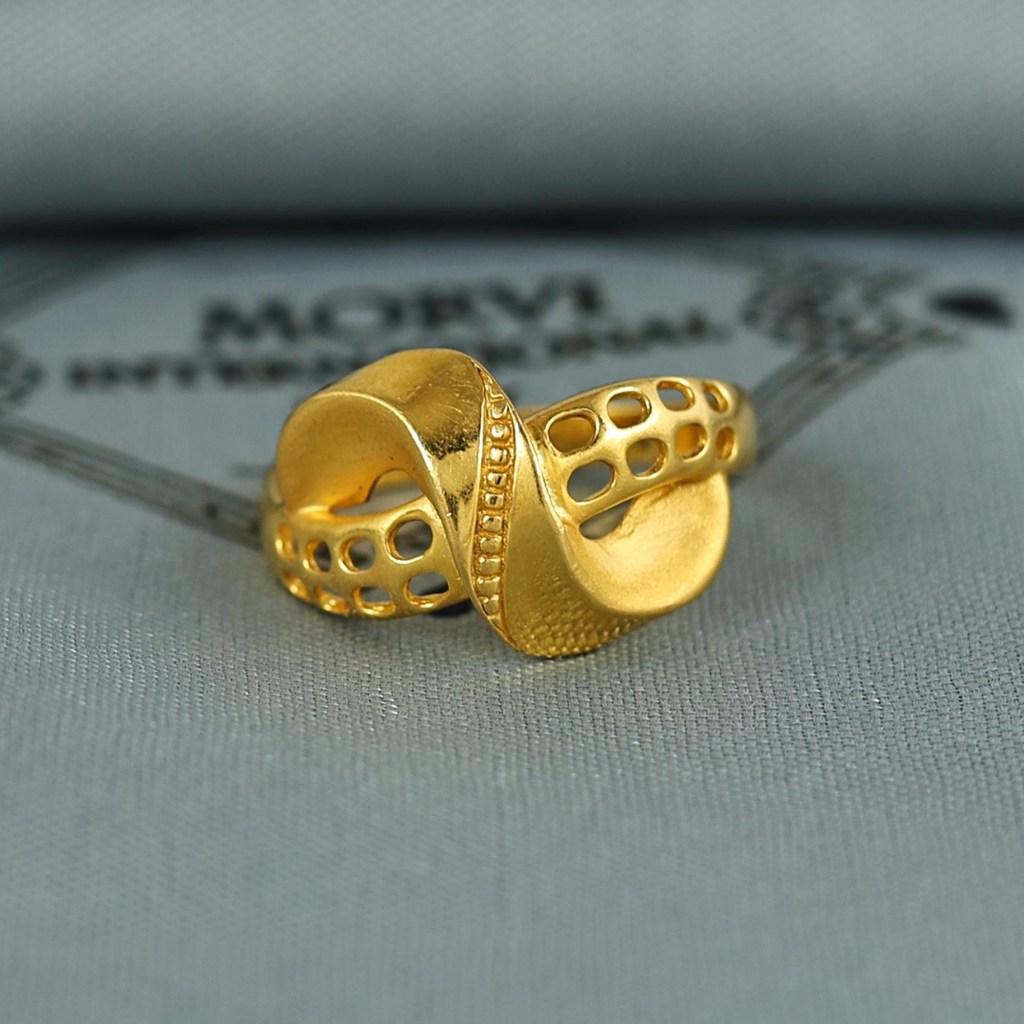 22k Solid Gold Ring Jewelry, Handmade Indian Ring, Designer Gold Ring,