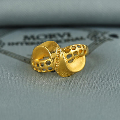 22k Solid Gold Ring Jewelry, Handmade Indian Ring, Designer Gold Ring,