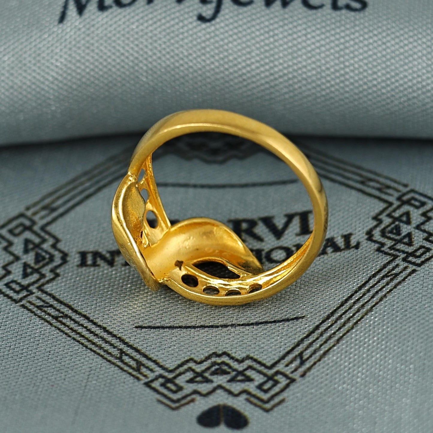 22k Solid Gold Ring Jewelry, Handmade Indian Ring, Designer Gold Ring,