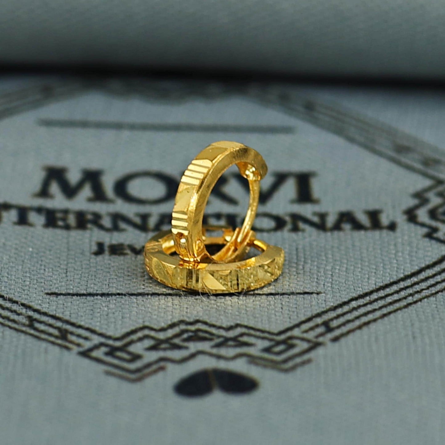 18k Gold Hoop Bali Earrings , Handmade Yellow gold earrings for women, Small Tiny Hoops, dainty indian gold earrings for teens, K6992
