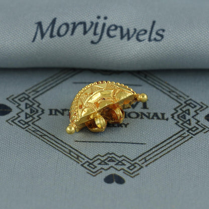22k Gold Pendant Amulet Jewelry, Tabiz Style Traditional Indian Gold Jewelry, vintage antique design, K7078